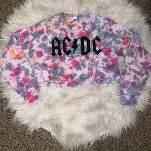 AC/DC women cropped T-shirt